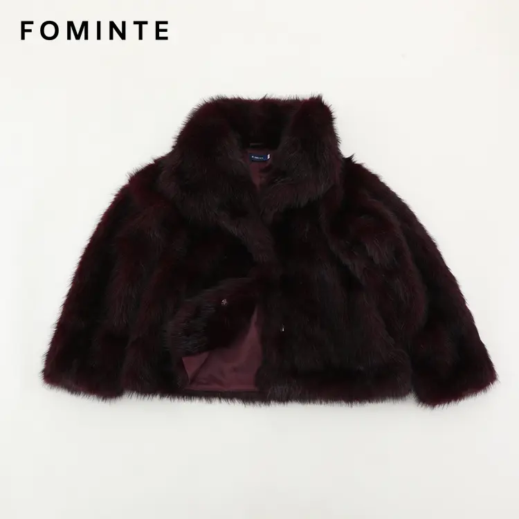 Wholesale Cropped Faux Mink Coat - FM0202000063