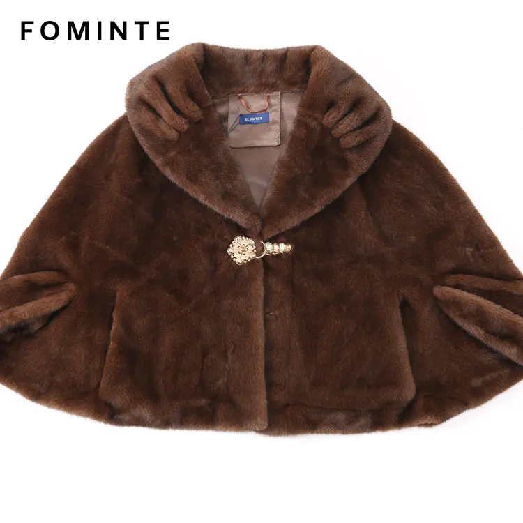 Wholesale Faux Mink Fur Shoulder Capelet - FM0202000066