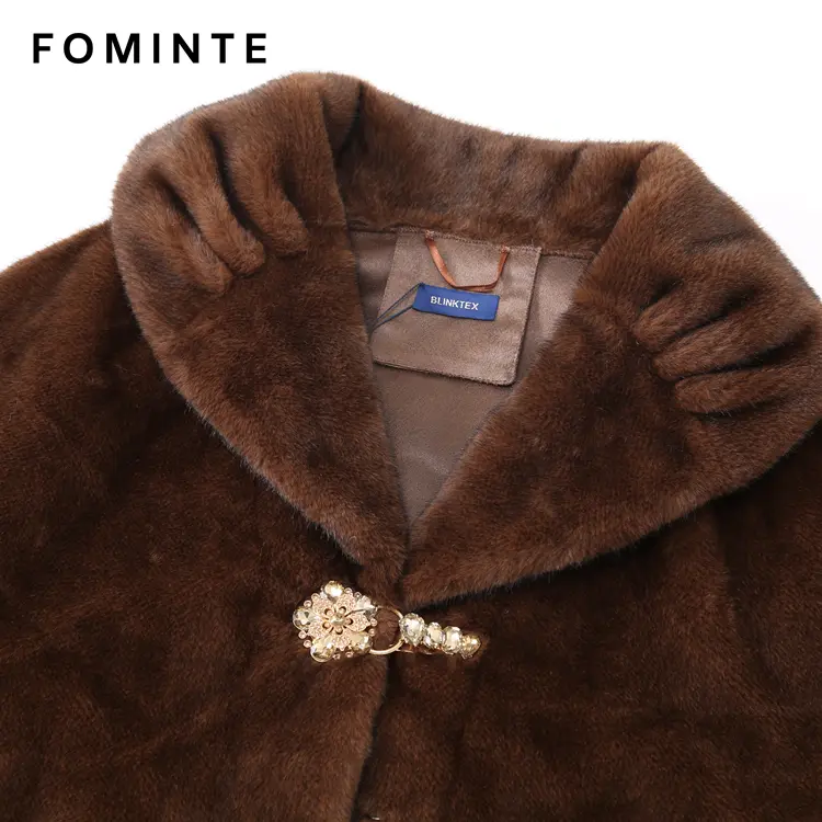 Wholesale Faux Mink Fur Shoulder Capelet - FM0202000066