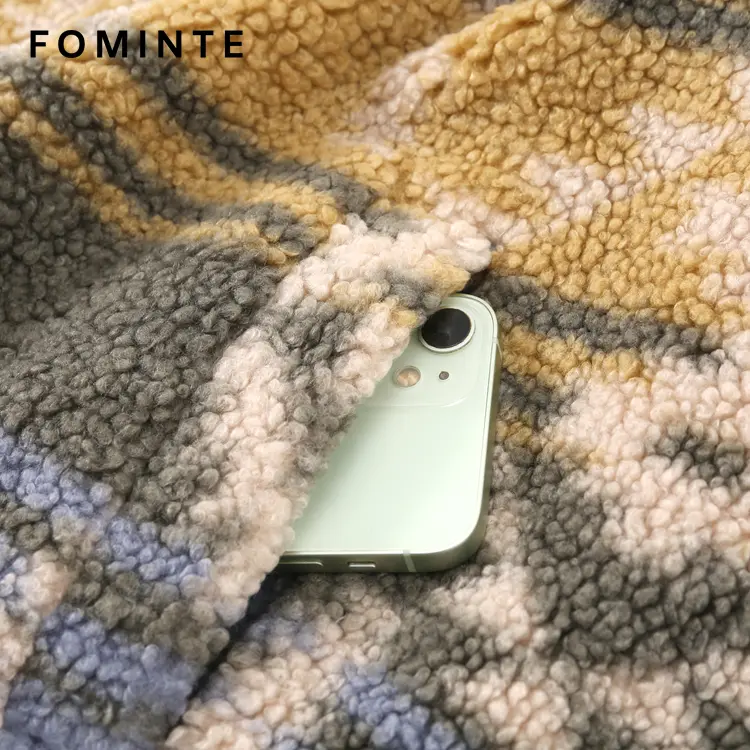 WholesaleMulti-Color Printed Sherpa Fleece Pullover - FM0302000067