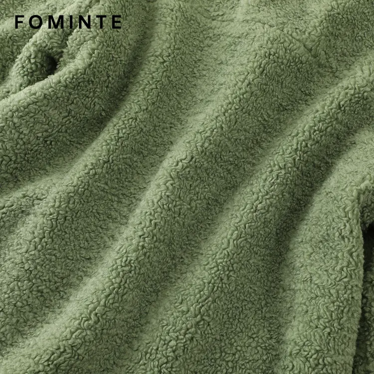 WholesaleFully Lined Sherpa Fleece Car Coat - FM0302000070