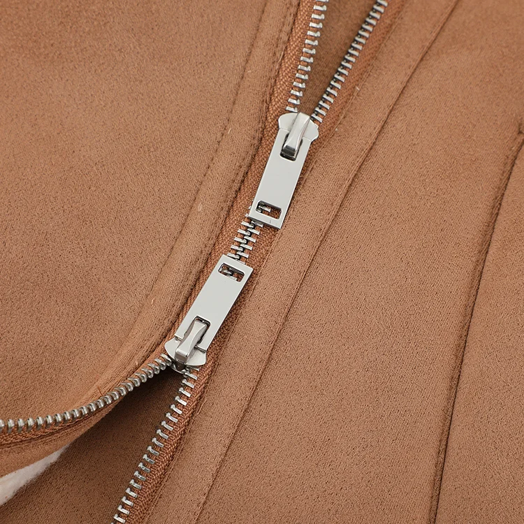 Faux Shearling Biker Vest - FM0302000072