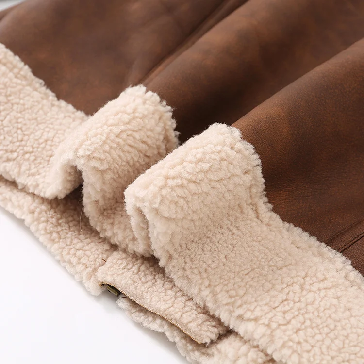 Faux Shearling Moto Jacket - FM0302000073