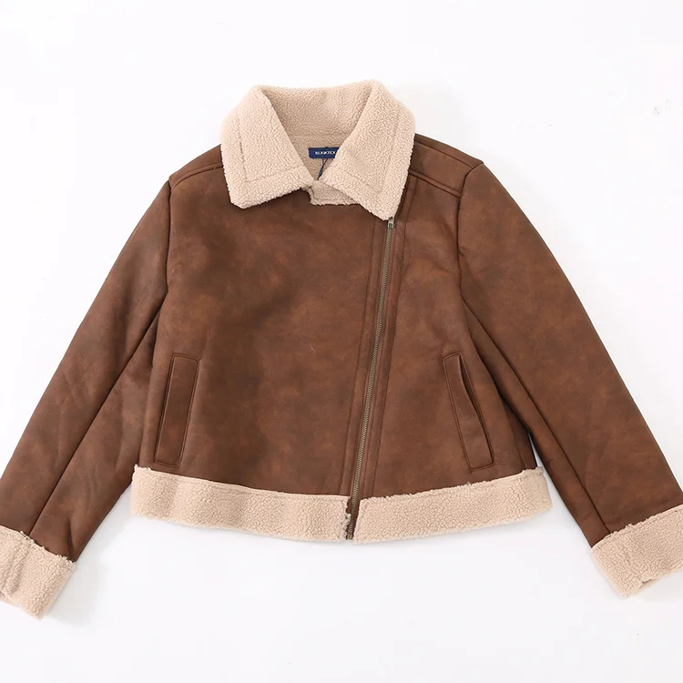 Faux Shearling Moto Jacket - FM0302000073