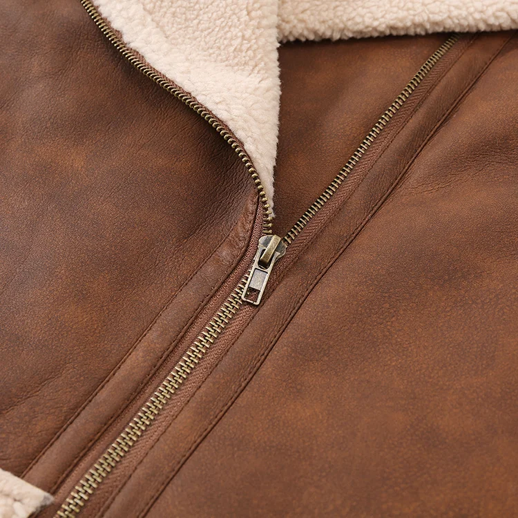 Faux Shearling Moto Jacket - FM0302000073