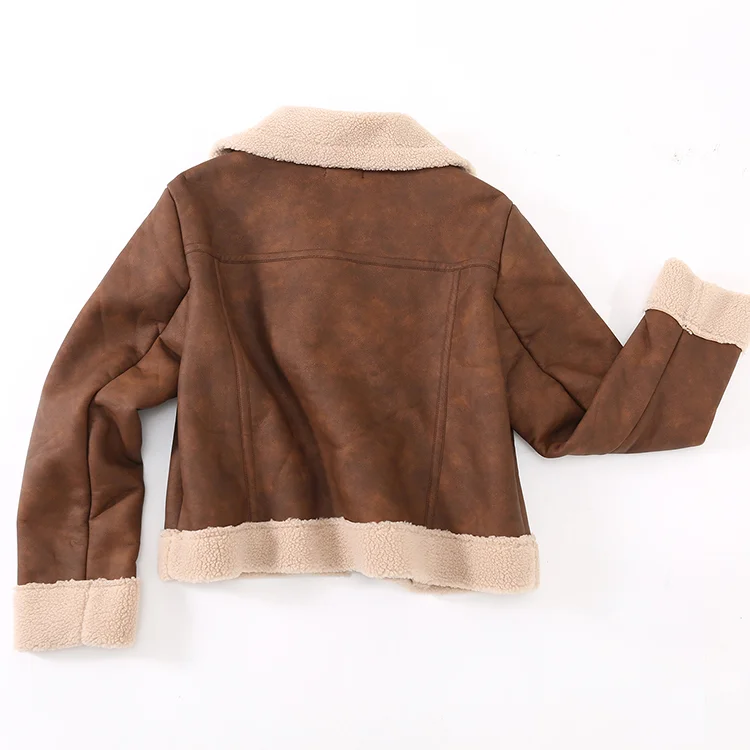 Faux Shearling Moto Jacket - FM0302000073