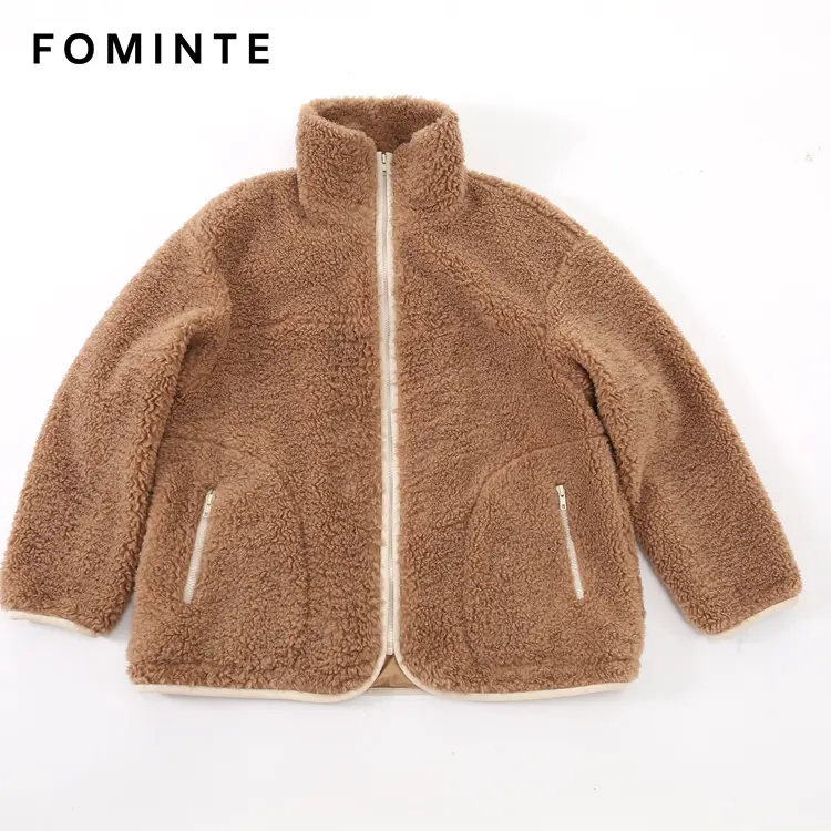WholesaleTeddy Sherpa Fleece Jacket (Camel/Brown) - FM0302000074