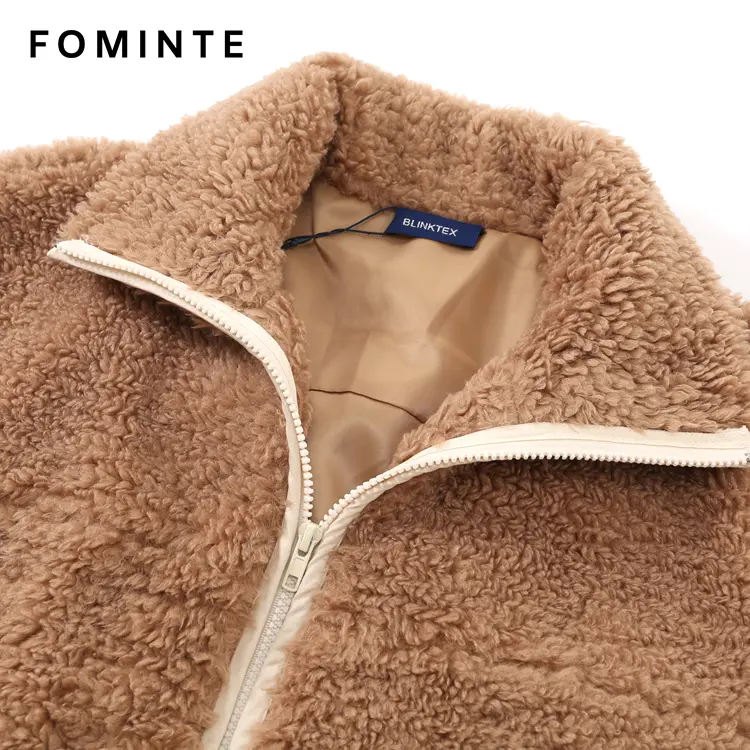 WholesaleTeddy Sherpa Fleece Jacket (Camel/Brown) - FM0302000074