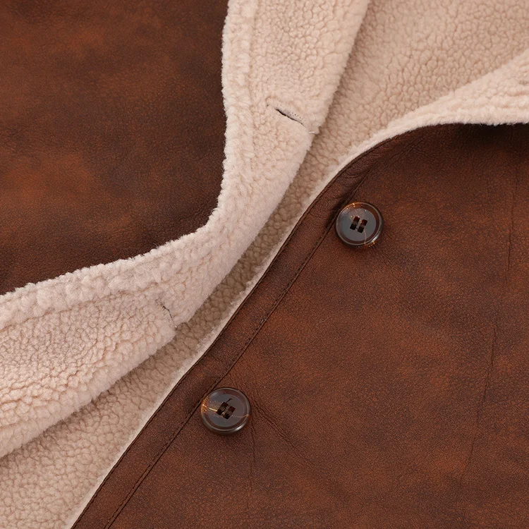 Hooded Faux Shearling Car Coat - FM0302000075