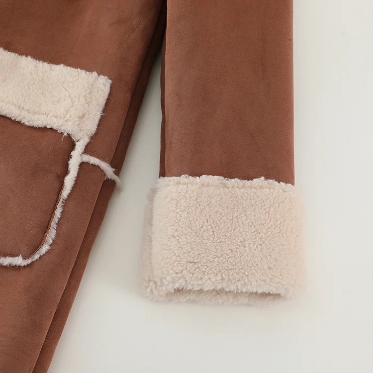 Long Faux Shearling Duster Coat - FM0302000078