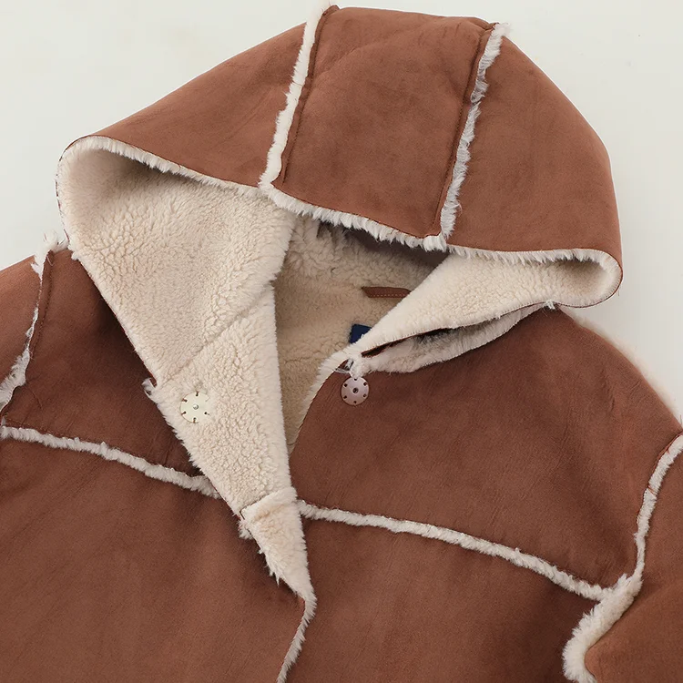 Long Faux Shearling Duster Coat - FM0302000078