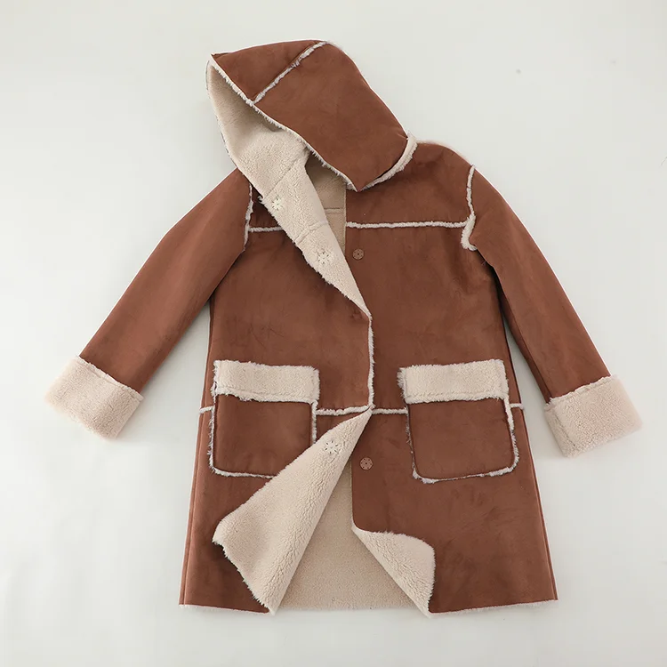 Long Faux Shearling Duster Coat - FM0302000078