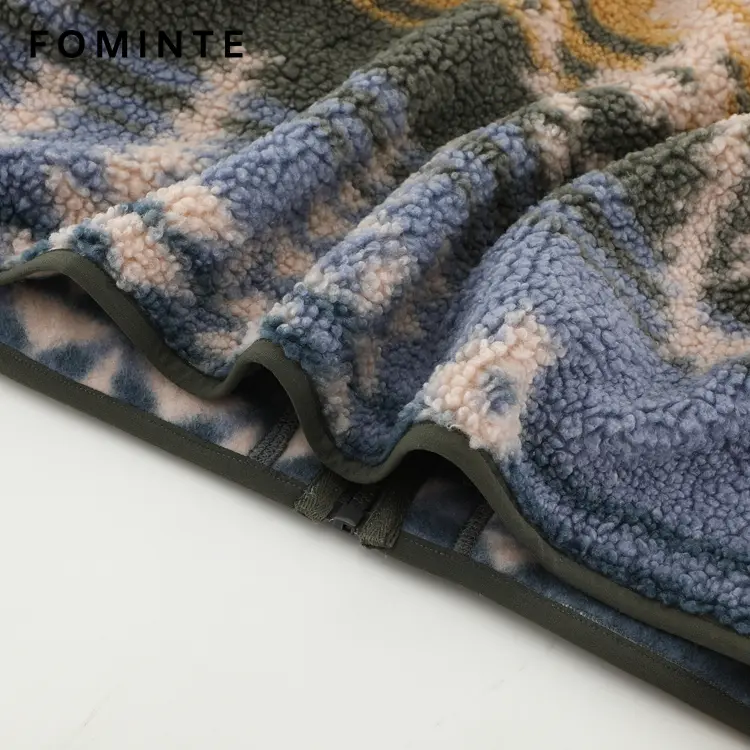 WholesaleHooded Aztec Sherpa Fleece Jacket - FM0302000084