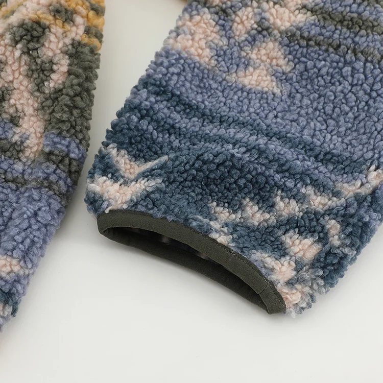 Hooded Aztec Sherpa Fleece Jacket - FM0302000084