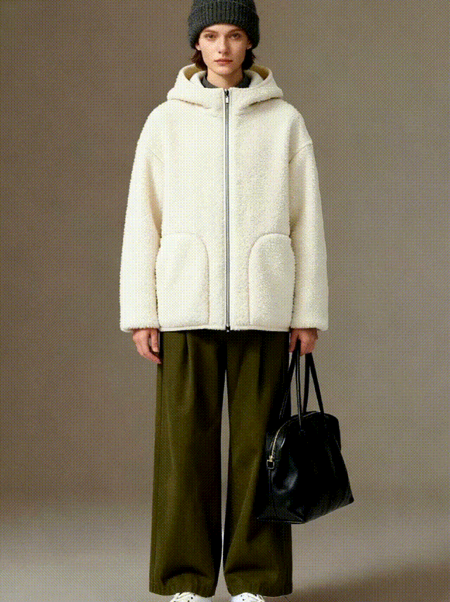 Sherpa Fleece Full-Zip Hoodie - FM0302000085