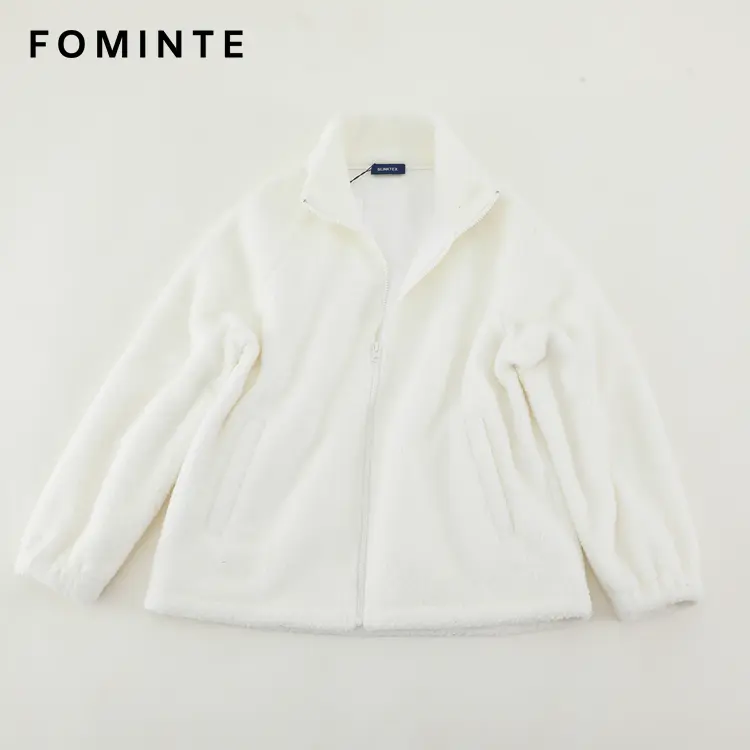 WholesaleHigh-Pile Sherpa Fleece Stand-Collar Jacket - FM0302000086