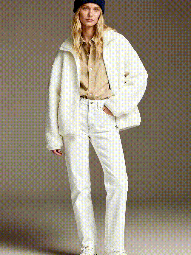 High-Pile Sherpa Fleece Stand-Collar Jacket - FM0302000086