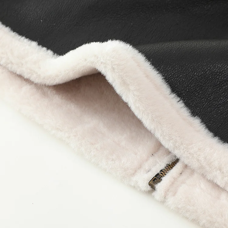 Faux Leather Sherpa-Lined Reversible Vest - FM0302000088