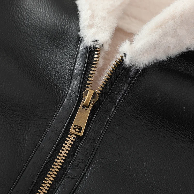 Faux Leather Sherpa-Lined Reversible Vest - FM0302000088