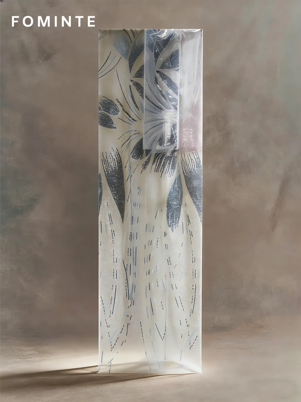 FT25-031B: Art Deco Feather Motif Heavy Beaded Fabric for Gala Gowns wholesale