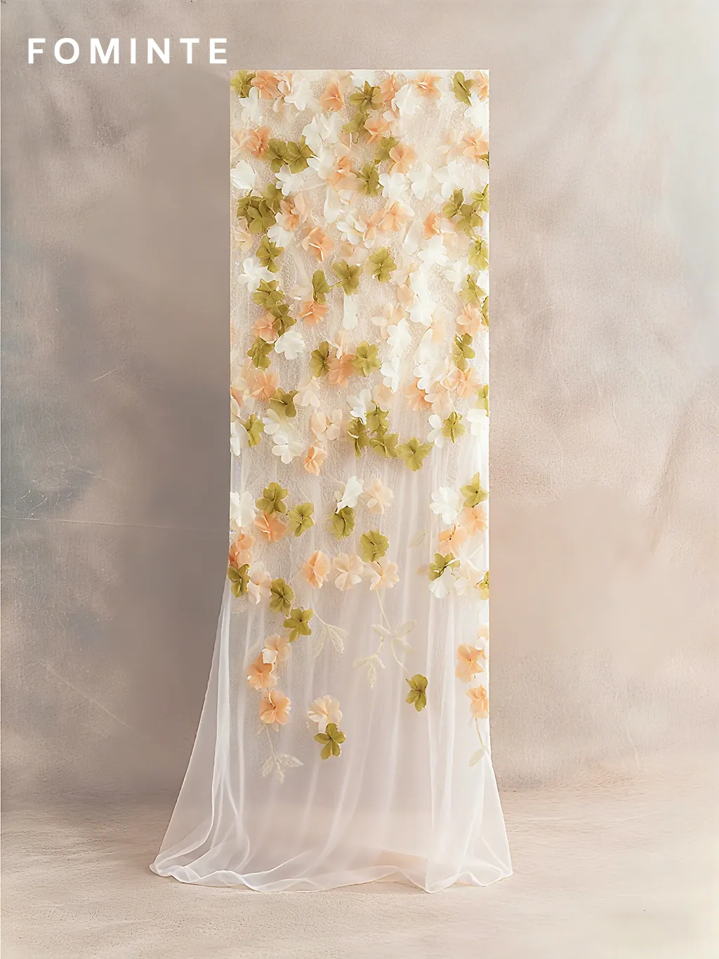 FT25-056D: Sculptural 3D Floral Fabric for Avant-Garde Couture Gowns wholesale