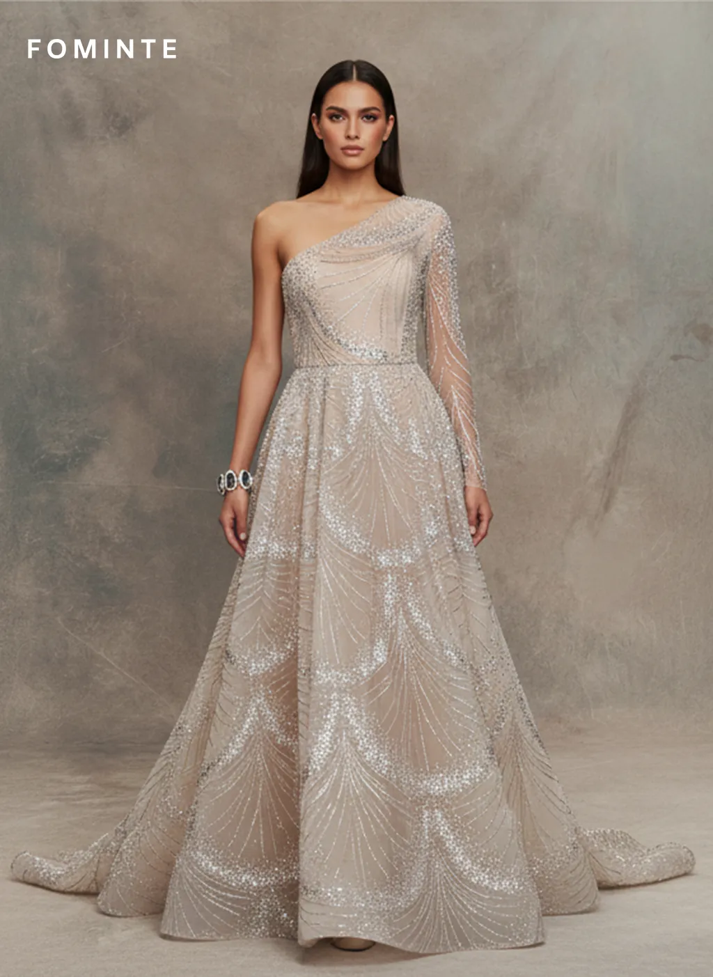 FT25-067 Glamorous Art Deco Beaded Lace for Great Gatsby Wedding Gowns wholesale