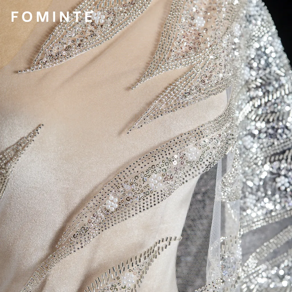 FT25-132: Opulent Cascading Beadwork Lace for Couture Bridal & Red Carpet Gowns wholesale