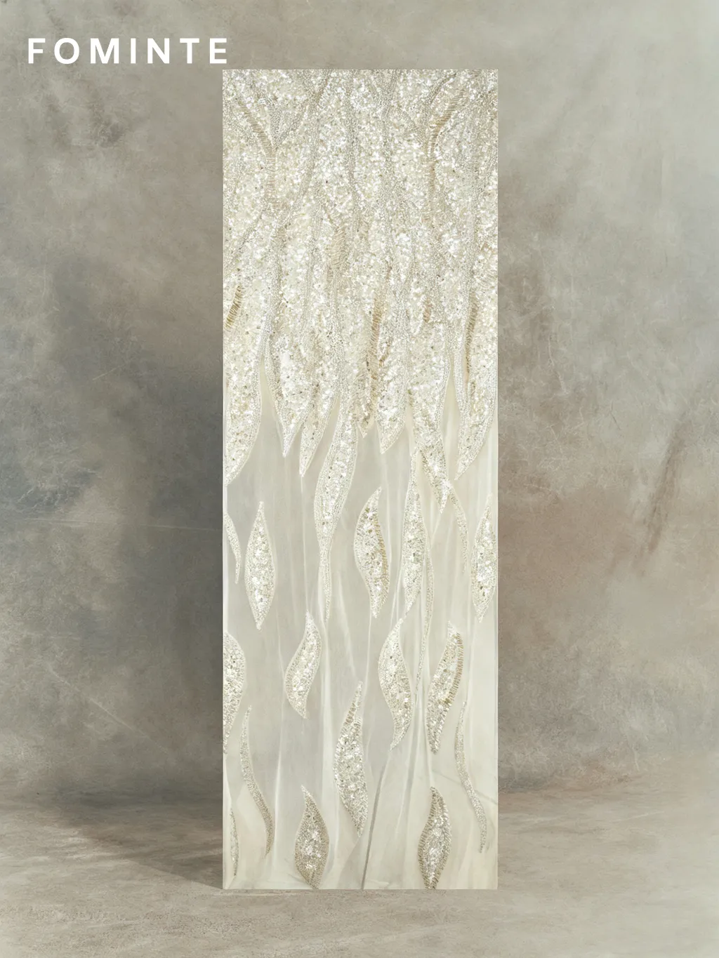 FT25-132: Opulent Cascading Beadwork Lace for Couture Bridal & Red Carpet Gowns wholesale