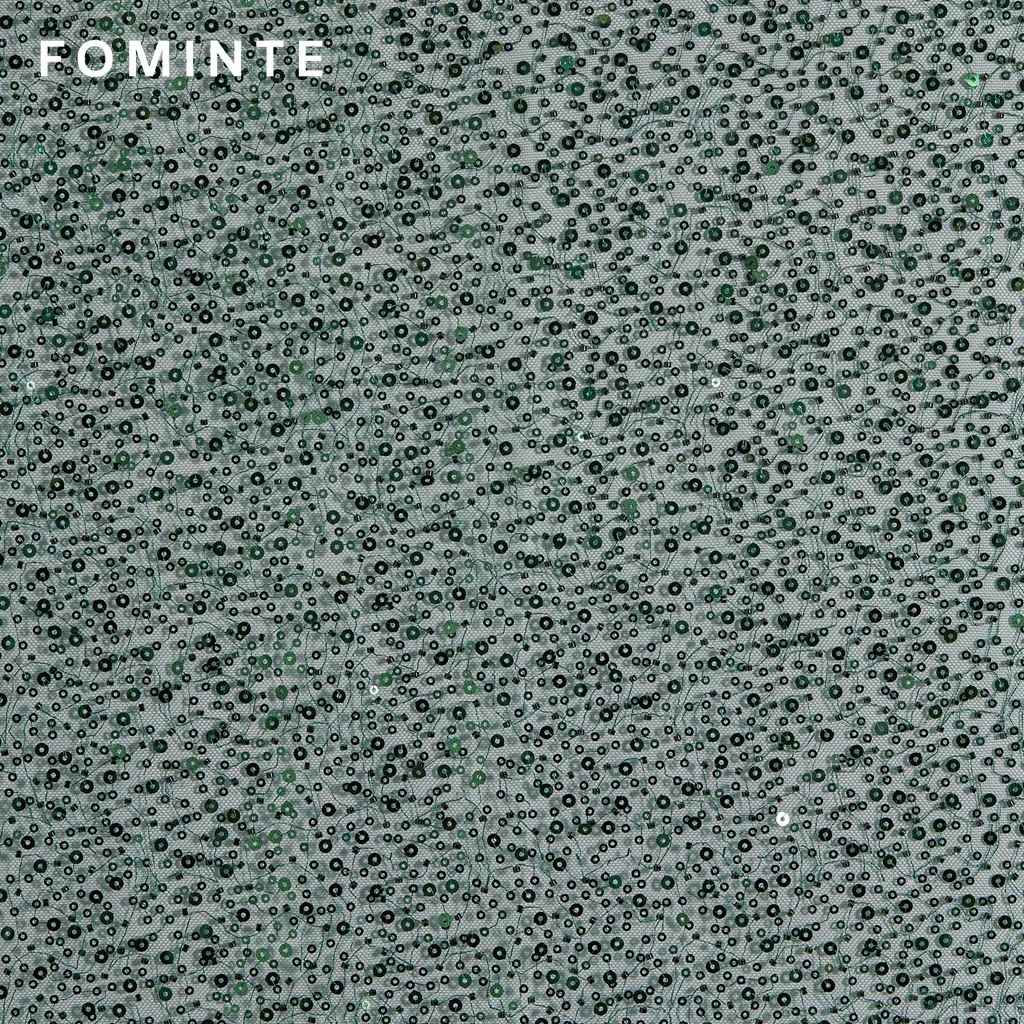 FT25-146:  Glamorous All-over Sequin Fabric on Tulle for Evening Gowns wholesale