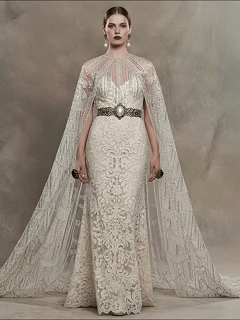 FT25-169: Glamorous Beaded Fringe Fabric for Gatsby Style Flapper Dresses