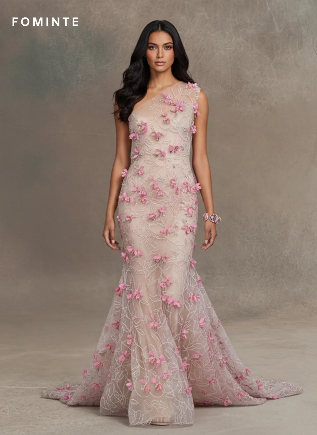 FT25-170D: Romantic 3D Floral Applique Lace for Garden Wedding Gowns wholesale