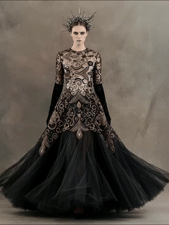 FT25-176: Opulent Paisley & Baroque Beaded Lace for Luxury Caftans