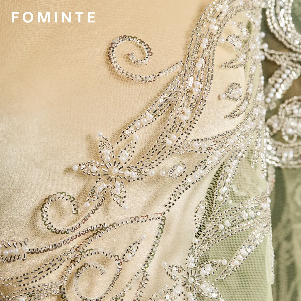 FT25-214: Regal Baroque Beaded Lace for Couture Bridal Gowns wholesale