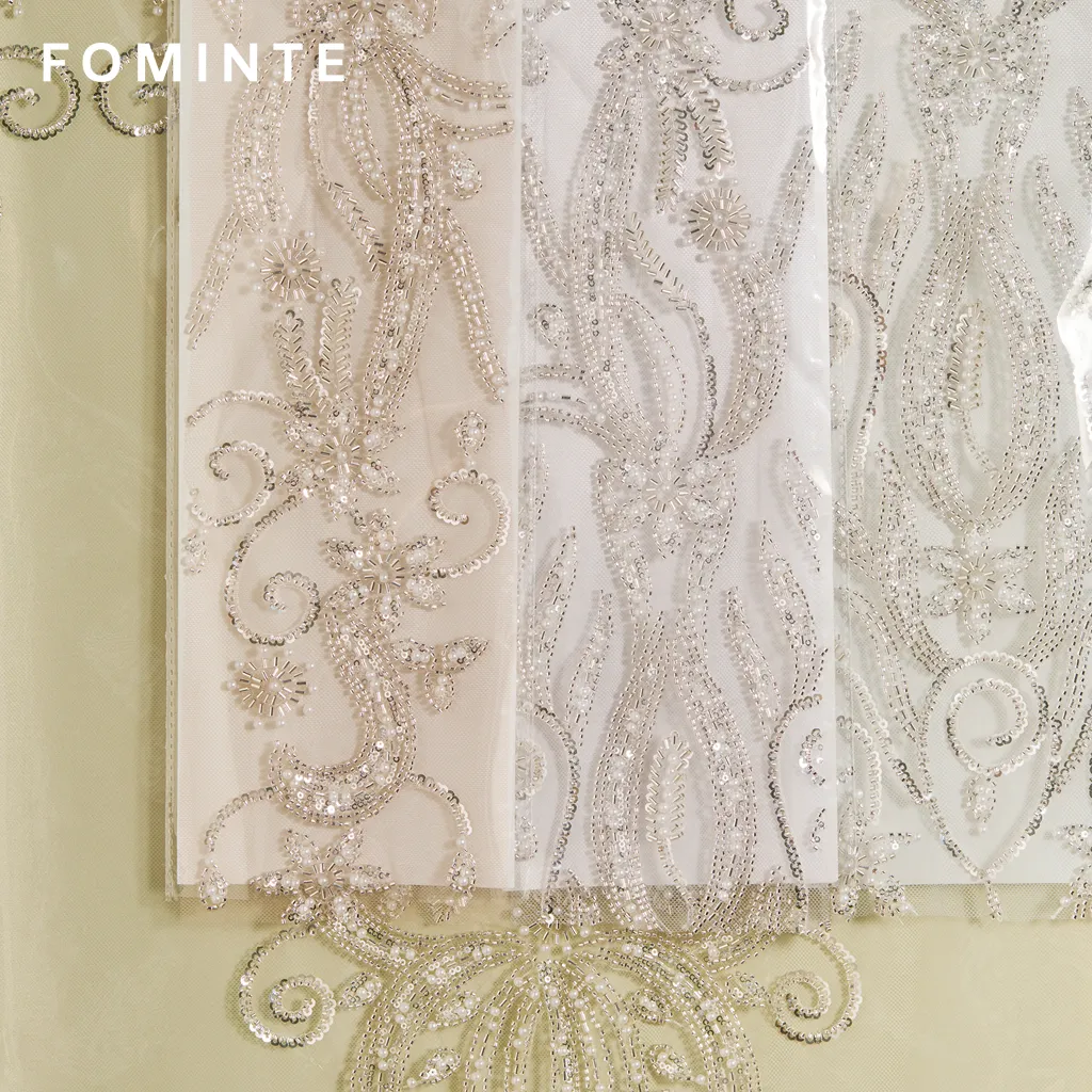 FT25-214: Regal Baroque Beaded Lace for Couture Bridal Gowns wholesale