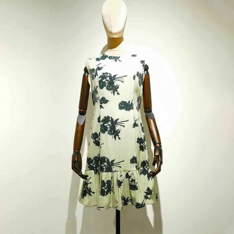 Retro Floral Sequin Mini Dress - S01105000047