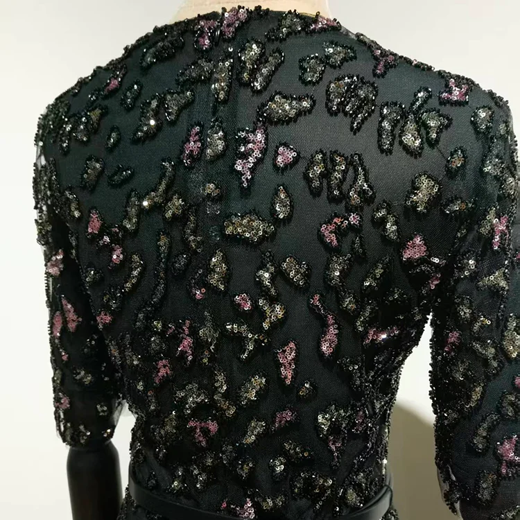 Lace Sequined Cocktail Dress - S01305000004