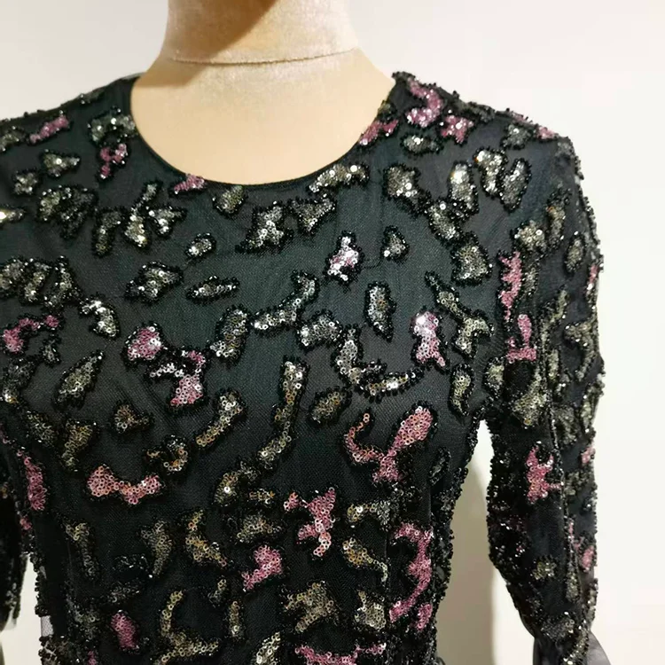 Lace Sequined Cocktail Dress - S01305000004