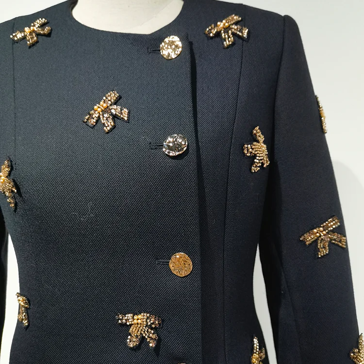 Black Mesh Sequin Mini Dress - S01305000013