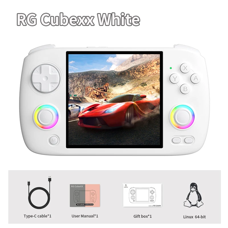 ANBERNIC RG CubeXX Retro Handheld Games Console Linux RGB Joystick Video Gaming Player Supports WIFI HD TV Connection