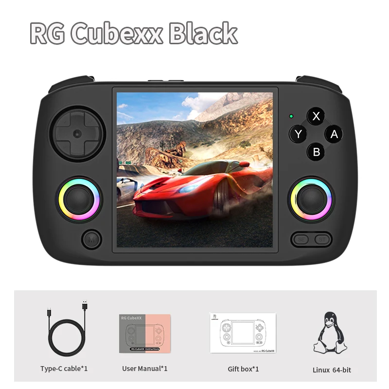 ANBERNIC RG CubeXX Retro Handheld Games Console Linux RGB Joystick Video Gaming Player Supports WIFI HD TV Connection