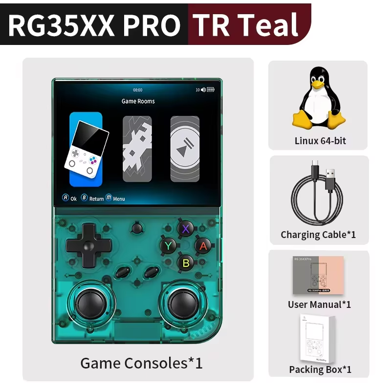 Anbernic RG35XX PRO Retro Handheld Game Console Retro Video Gaming Player Linux 64-bit 3.5IPS Screen3200mAh 256G PSP