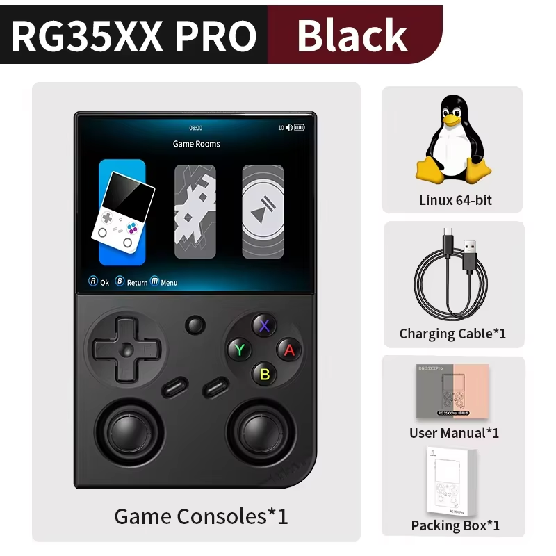 Anbernic RG35XX PRO Retro Handheld Game Console Retro Video Gaming Player Linux 64-bit 3.5IPS Screen3200mAh 256G PSP