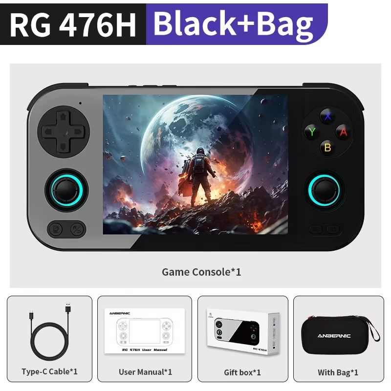 ANBERNIC RG476H Retro Handheld Game Video Player Console 4.7-inch LTPS In-Cell Outdoor special Android 13 512G PSP PS2 RG 476H