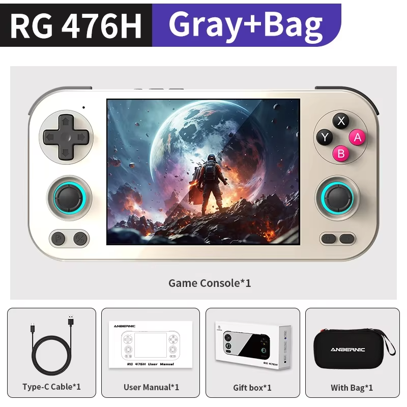 ANBERNIC RG476H Retro Handheld Game Video Player Console 4.7-inch LTPS In-Cell Outdoor special Android 13 512G PSP PS2 RG 476H