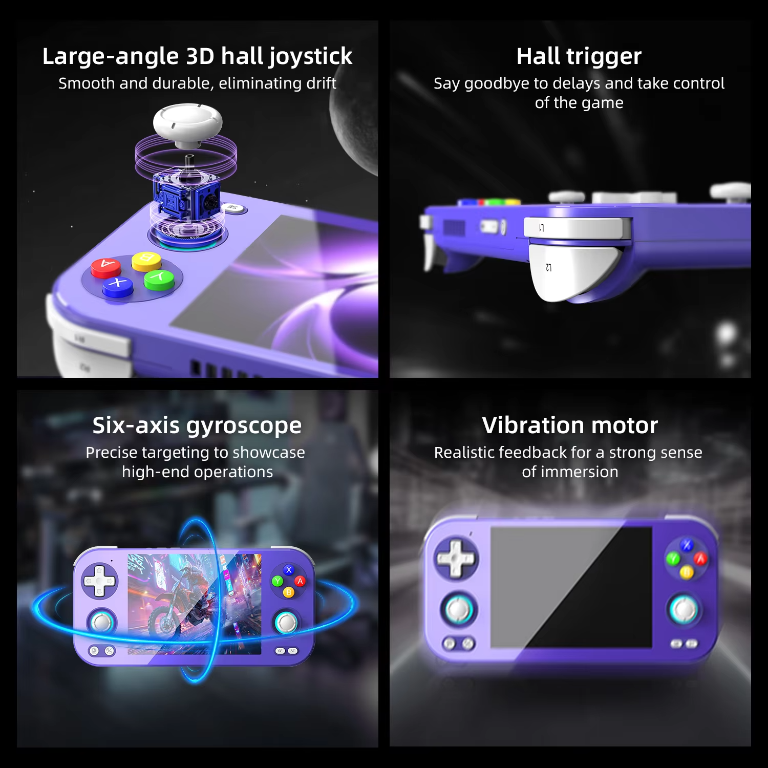 ANBERNIC RG476H Retro Handheld Game Video Player Console 4.7-inch LTPS In-Cell Outdoor special Android 13 512G PSP PS2 RG 476H