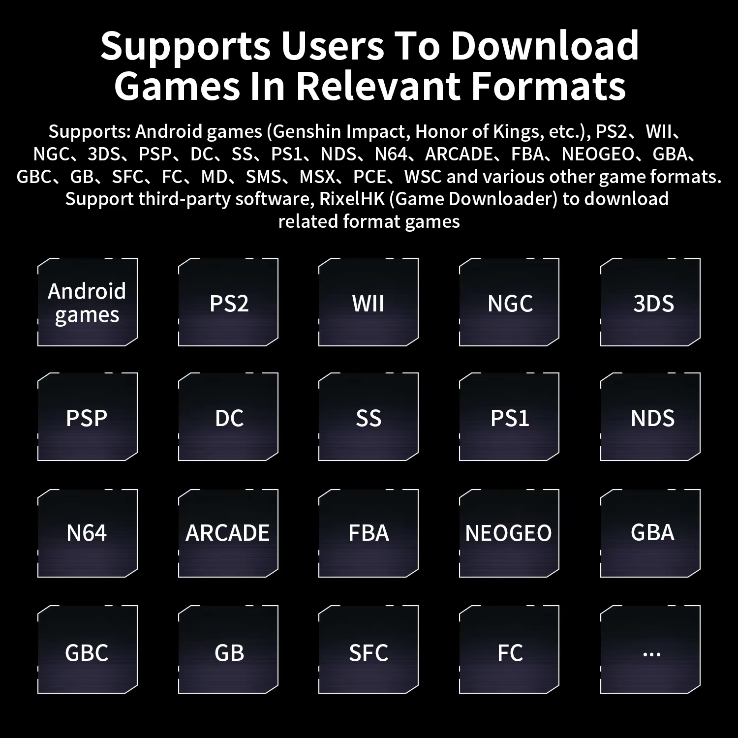 ANBERNIC RG476H Retro Handheld Game Video Player Console 4.7-inch LTPS In-Cell Outdoor special Android 13 512G PSP PS2 RG 476H