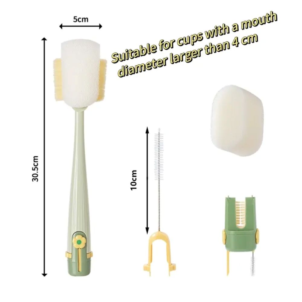 5-in-1 Bottle Cleaning Brush – Deep Clean Cups & Straws