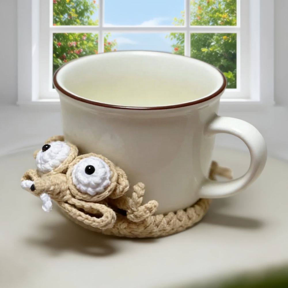 Cute Handmade Animal Crochet Coasters – Adorable Table Decor & Gift Idea