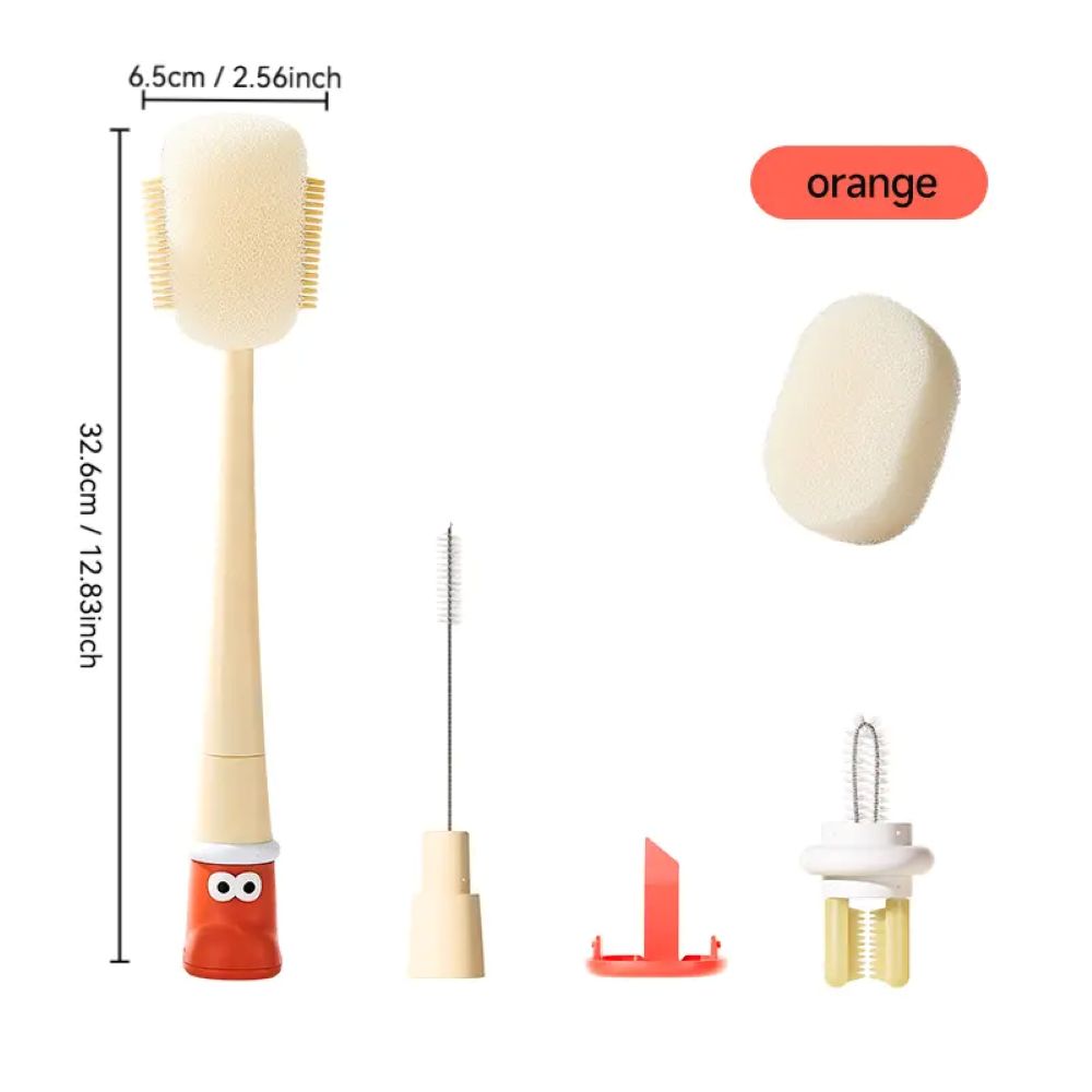 5-in-1 Bottle Cleaning Brush – Deep Clean Cups & Straws