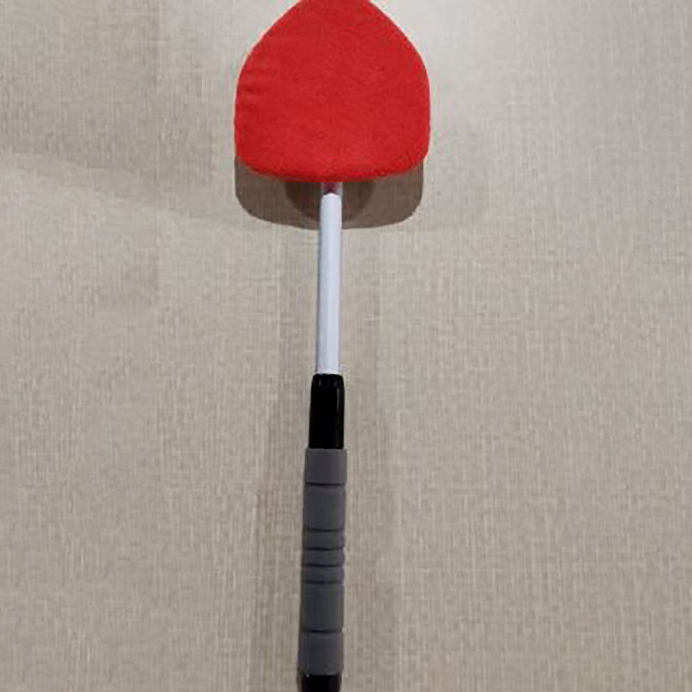 Windshield Cleaning Tool, Microfiber Car Window Cleaner with 4 Reusable and Washable Microfiber Pads and Extendable Handle